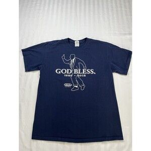 Joe Paterno God Bless 1926-2012 Penn State Shirt Men’s L Navy Blue Double Sided